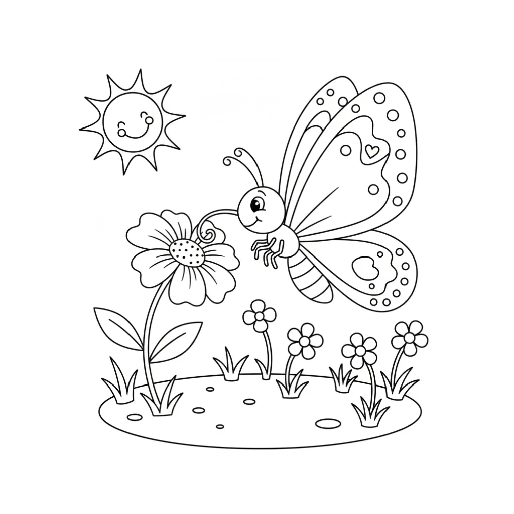 Mariposas5 para colorear para imprimir gratis pdf