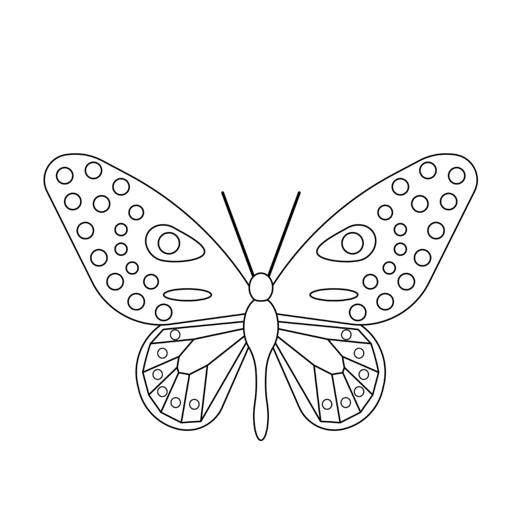 Mariposas8 para colorear para imprimir gratis