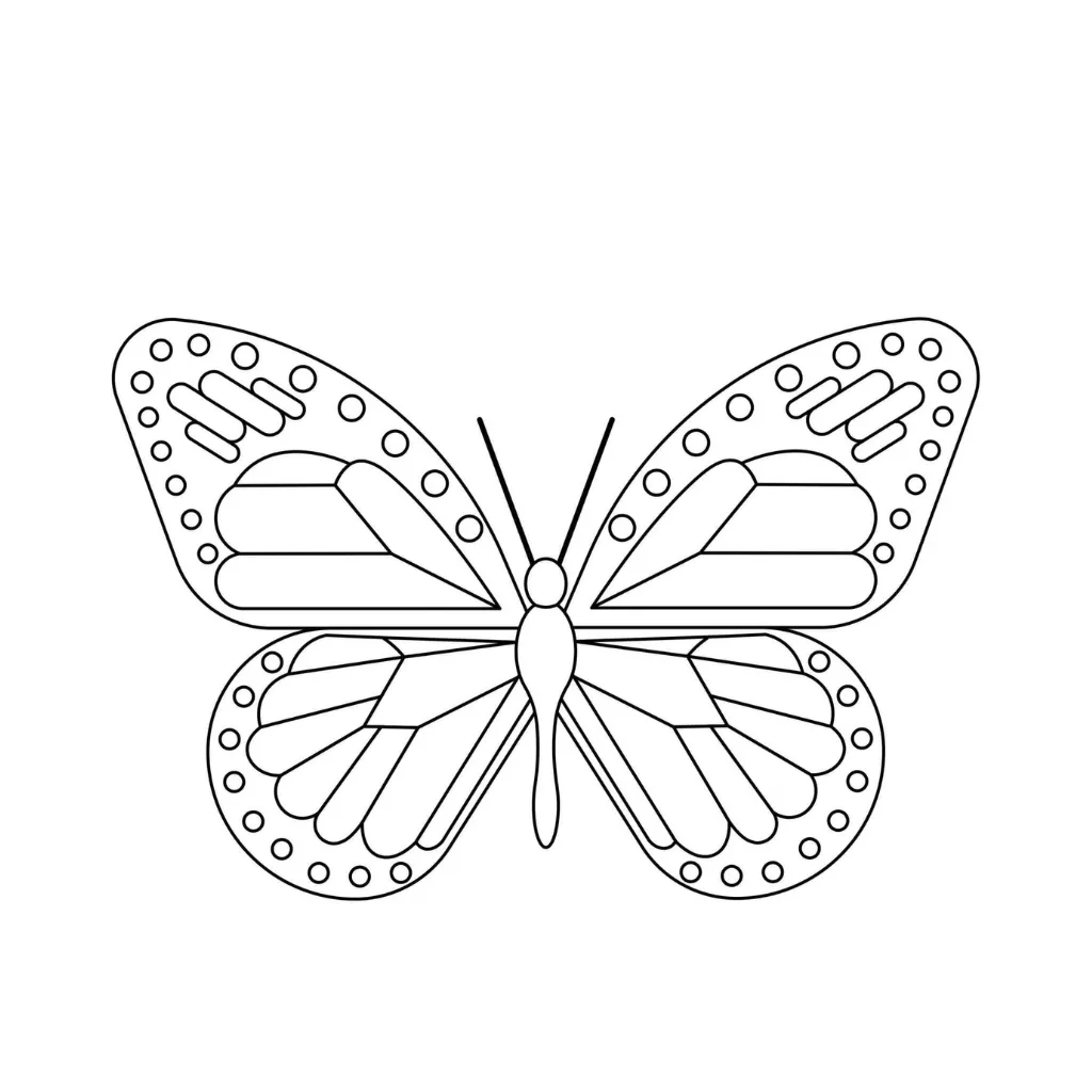 Mariposas9 para colorear para imprimir pdf