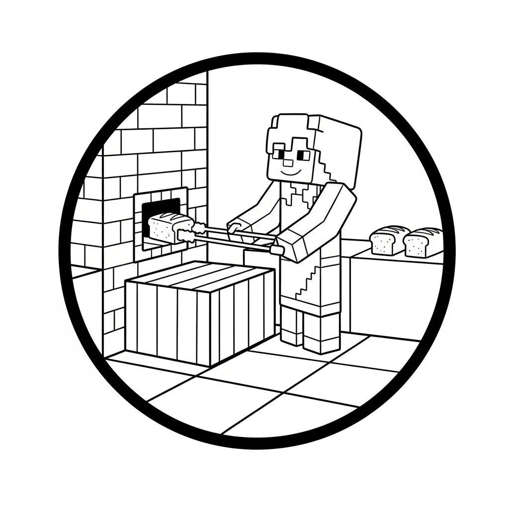 Minecraft 13 para colorear para niño para imprimir gratis