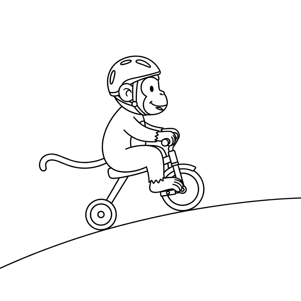 Monos para colorear de para niños