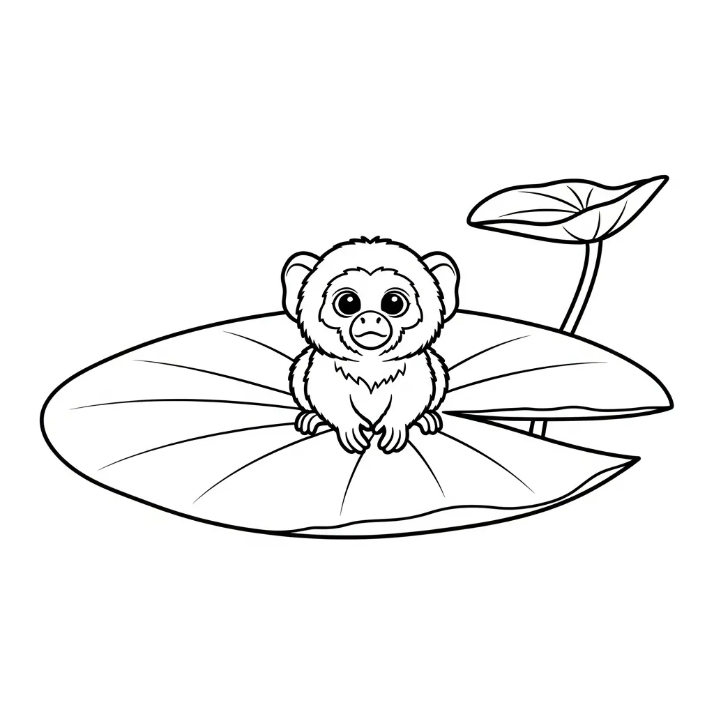 Monos para colorear para niño para imprimir