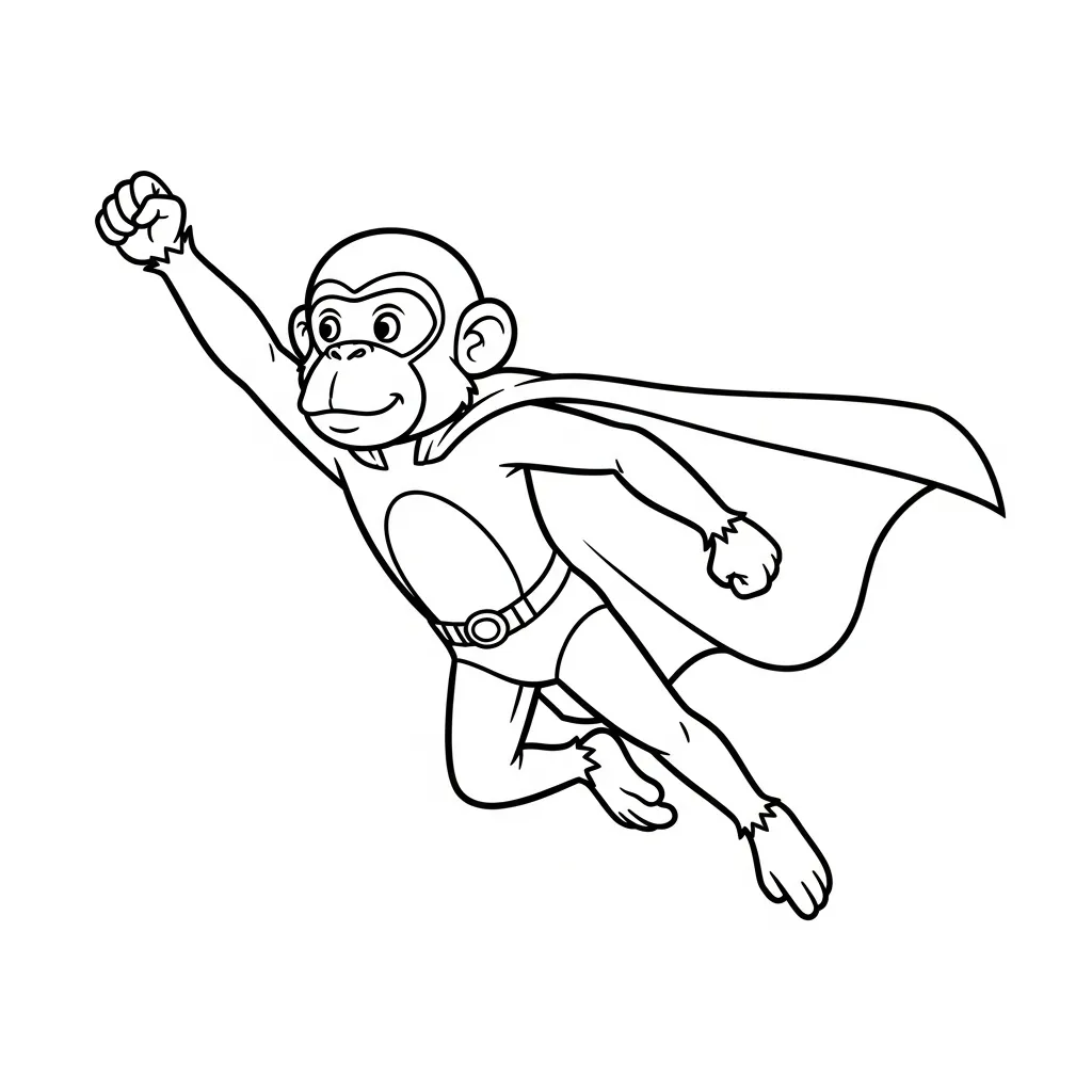 para imprimir Monos para colorear gratis