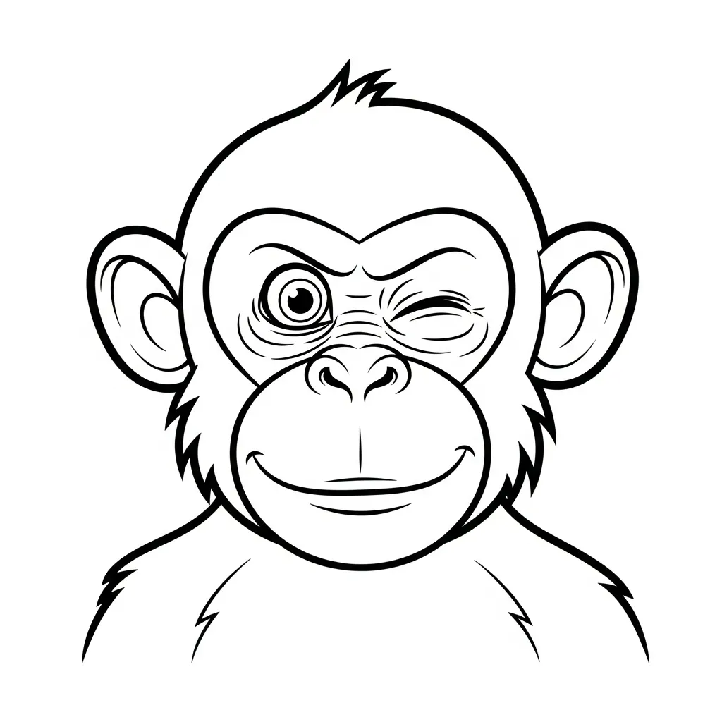 imprimir Monos para colorear