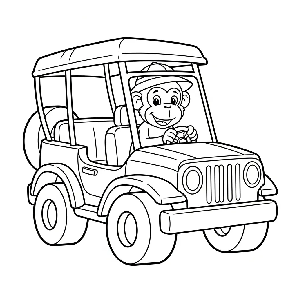 Monos para colorear gratis