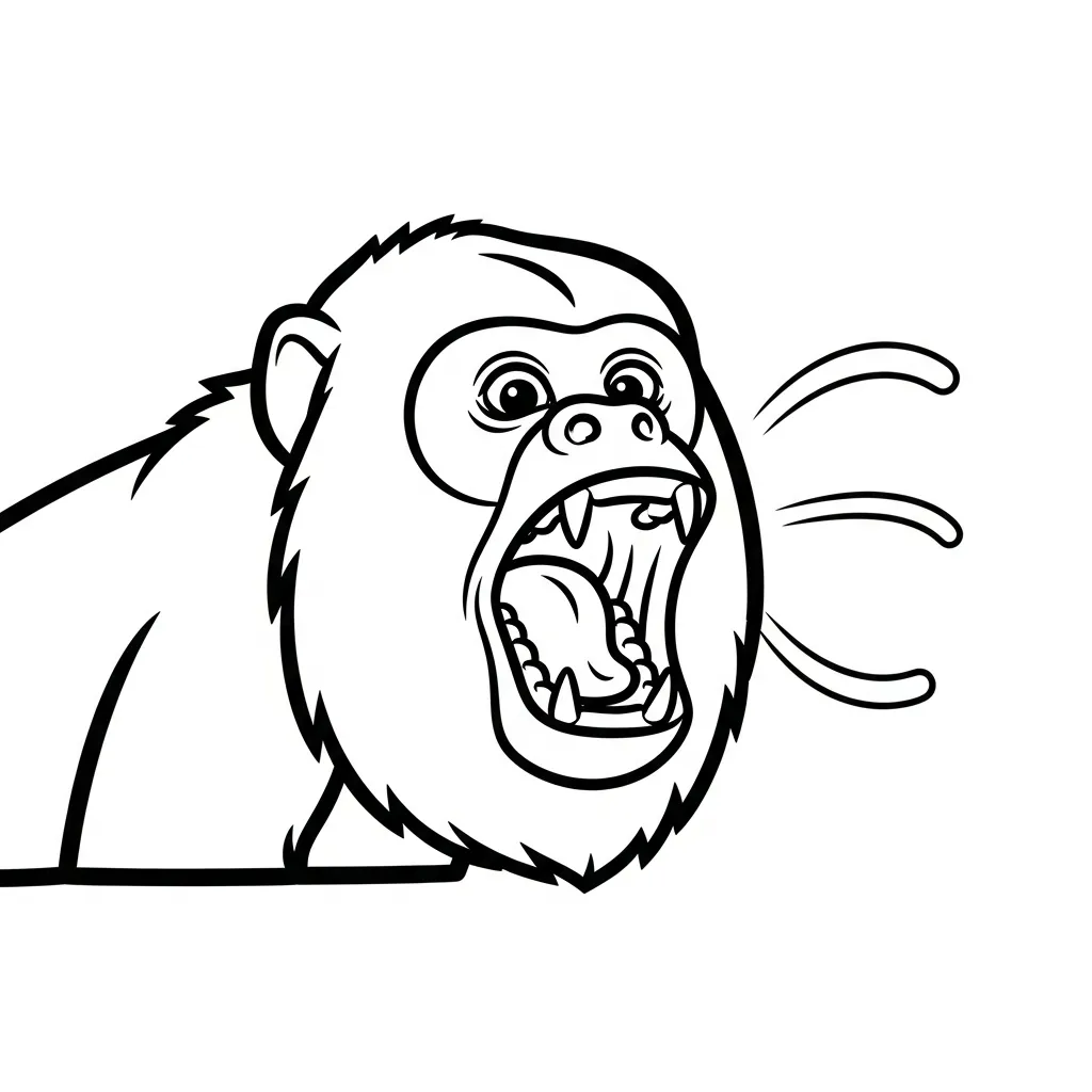 Monos para colorear para niño de 10 años
