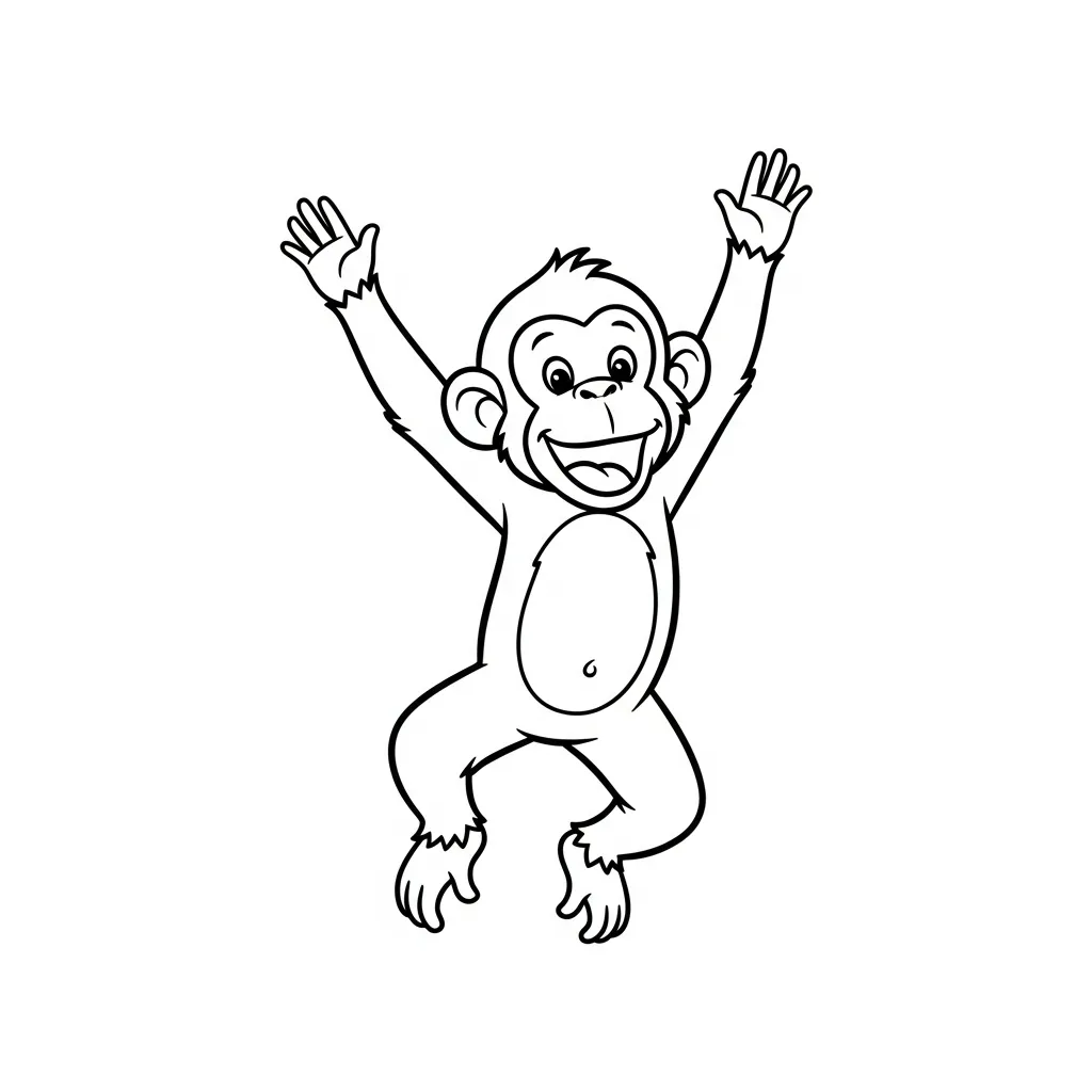 Monos para colorear para imprimir pdf