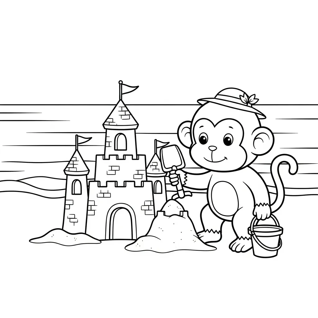 Monos para colorear para imprimir para niño de 12 años