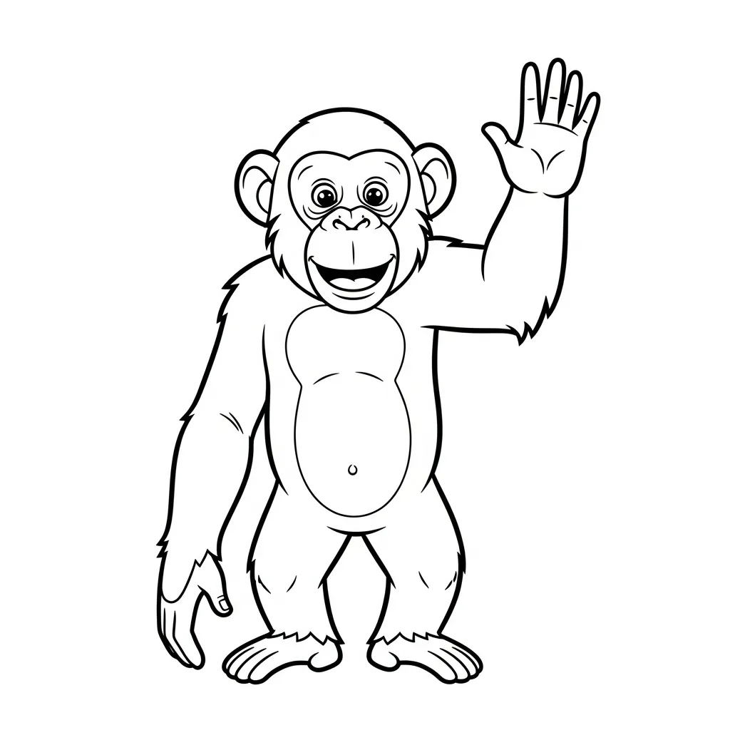 Monos para colorear para imprimir gratis