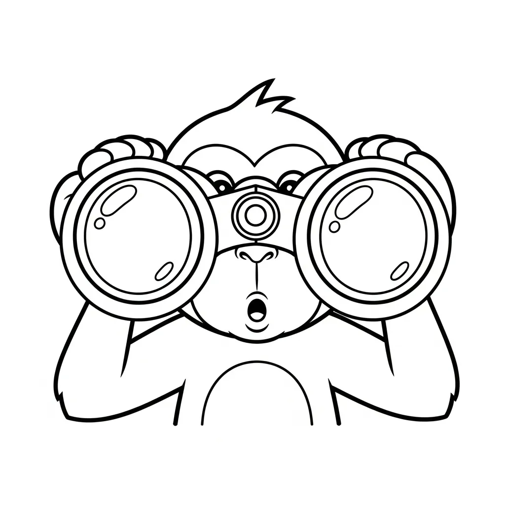 Monos para colorear para imprimir para niño de 6 años