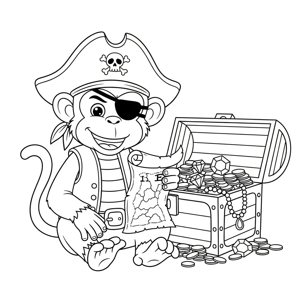 Monos para colorear en línea gratis