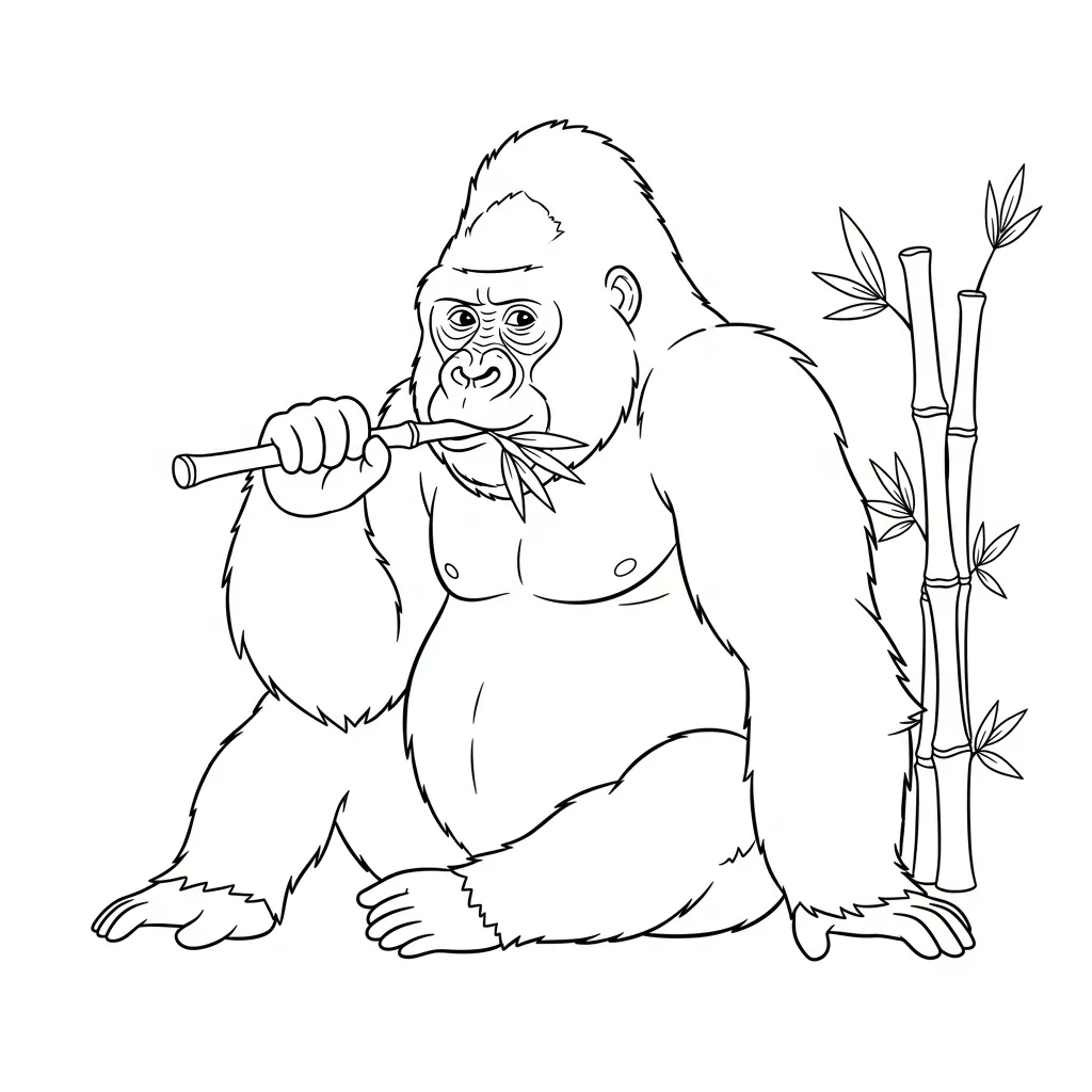 Monos para colorear para imprimir kawaii