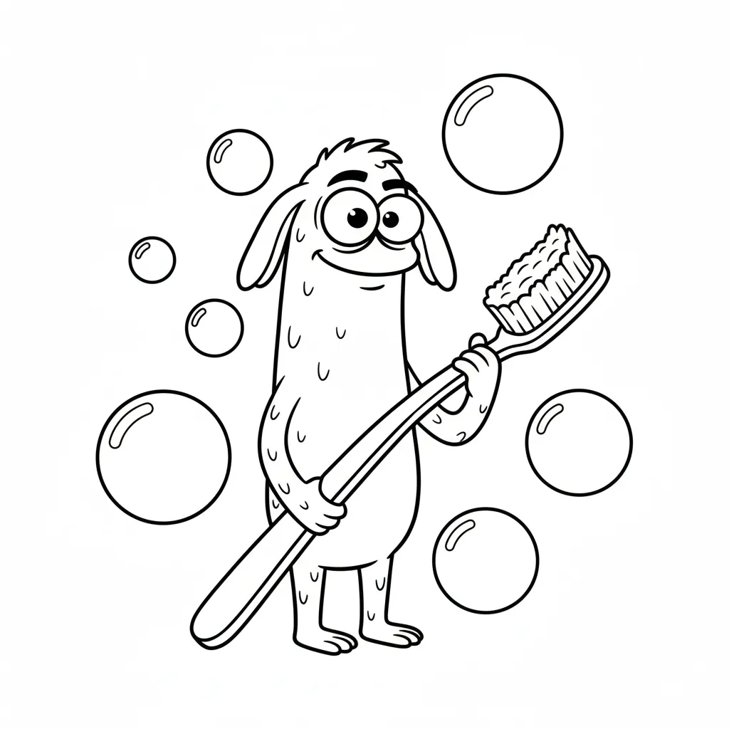 Monstruo 11 para colorear para niño de 5 años