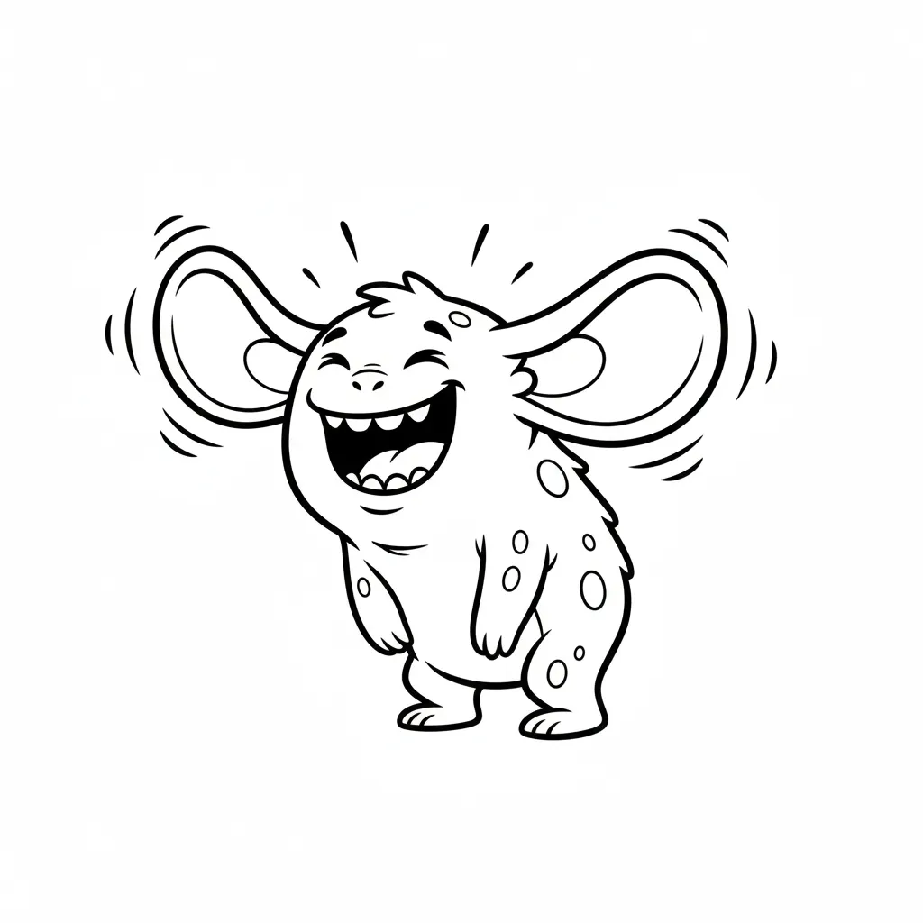 Monstruo 14 para colorear gratis para imprimir