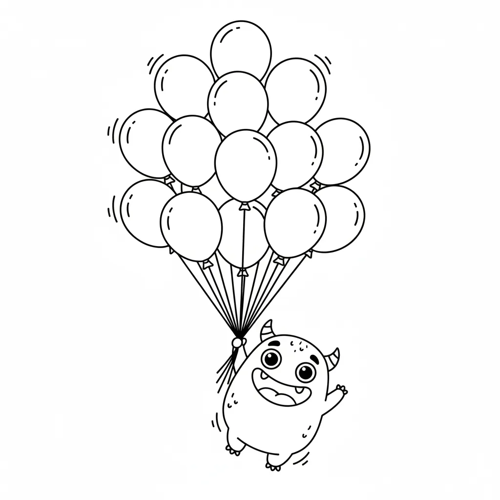 Monstruo 16 para colorear para imprimir pdf gratis