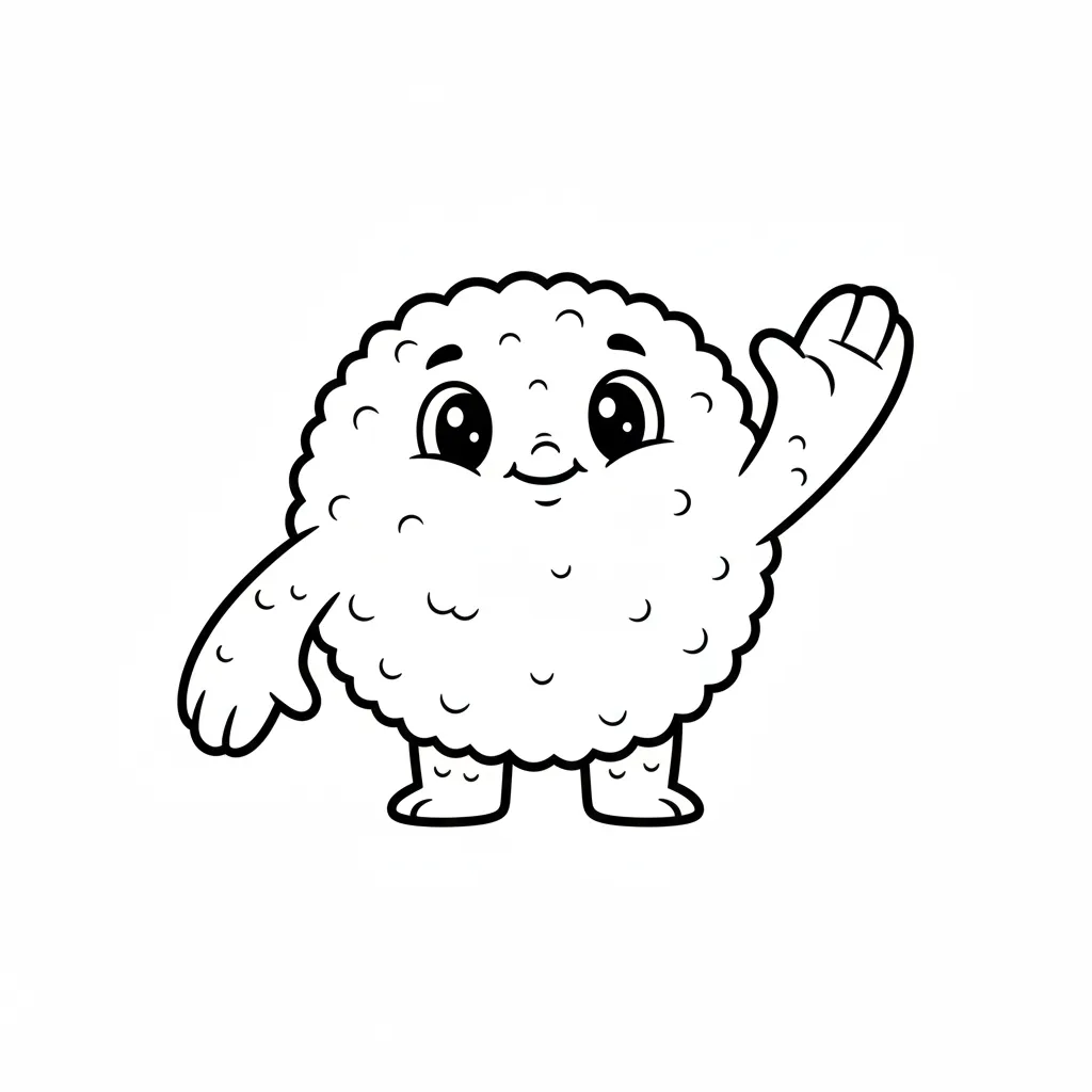 Monstruo 2 para colorear para primaria