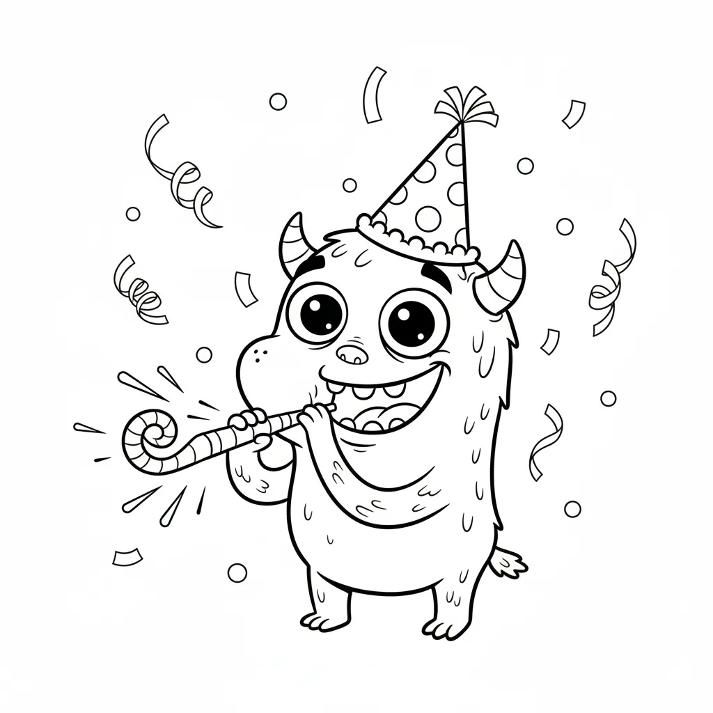 Monstruo 6 para colorear para imprimir pdf gratis