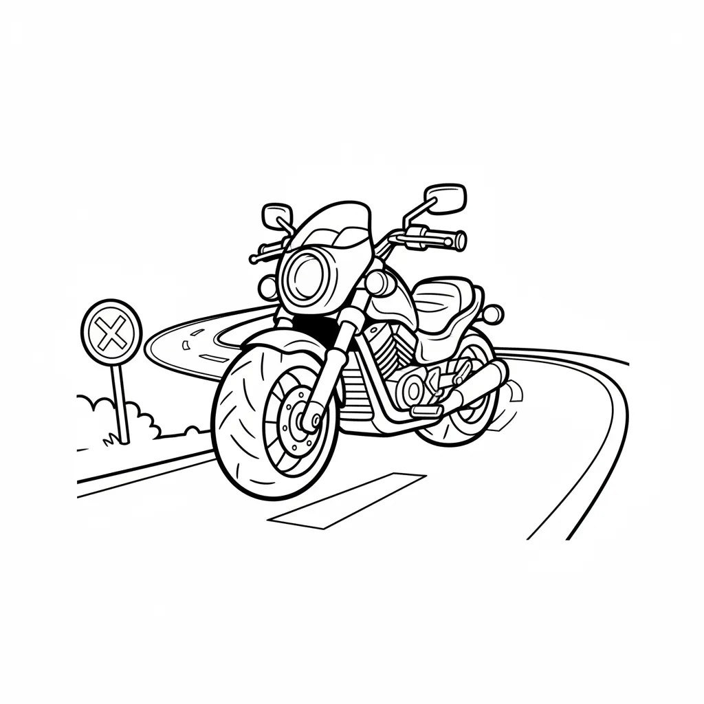 Motos para colorear para imprimir gratis