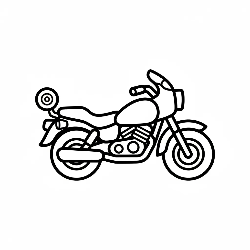 Motos para colorear para imprimir para niño de 7 años