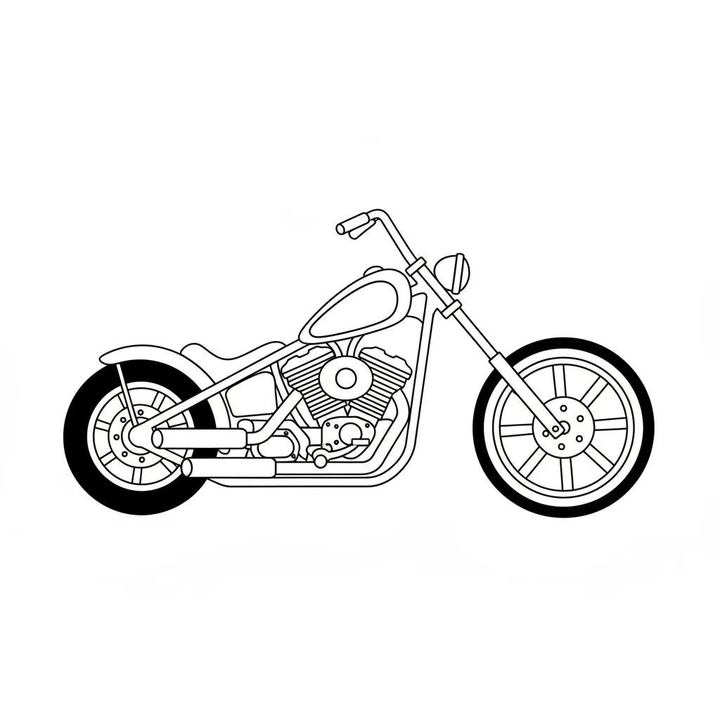 Motos para colorear para imprimir a4