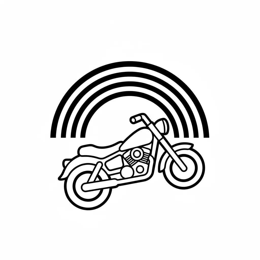 Motos para colorear para niño de 7 años