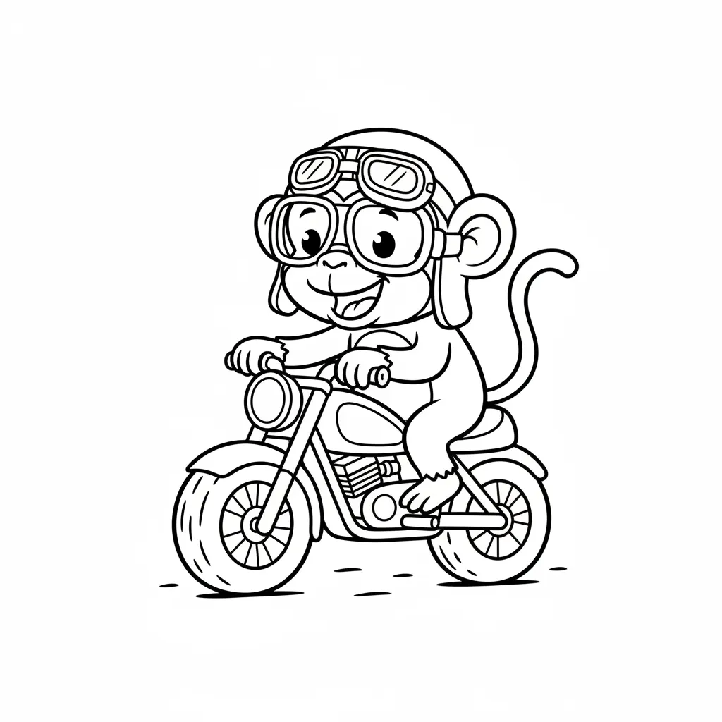 Motos para colorear y aprendizaje 1