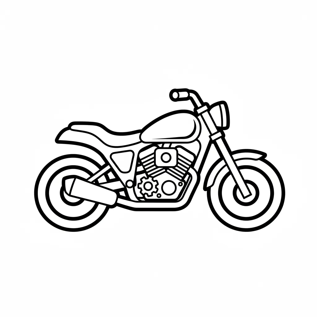 Motos para colorear gratis para imprimir