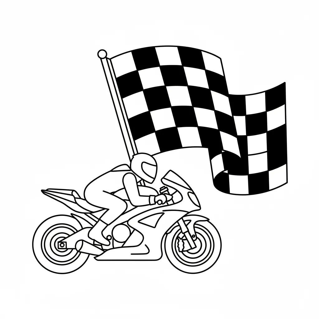 Motos para colorear para niño de 7 años 1