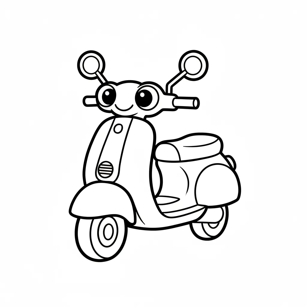 Motos para colorear para imprimir gratis 1