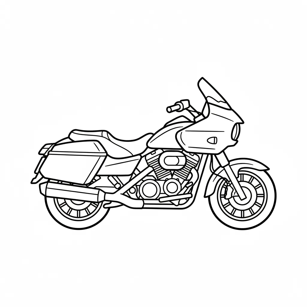 Motos para colorear gratis para imprimir 1