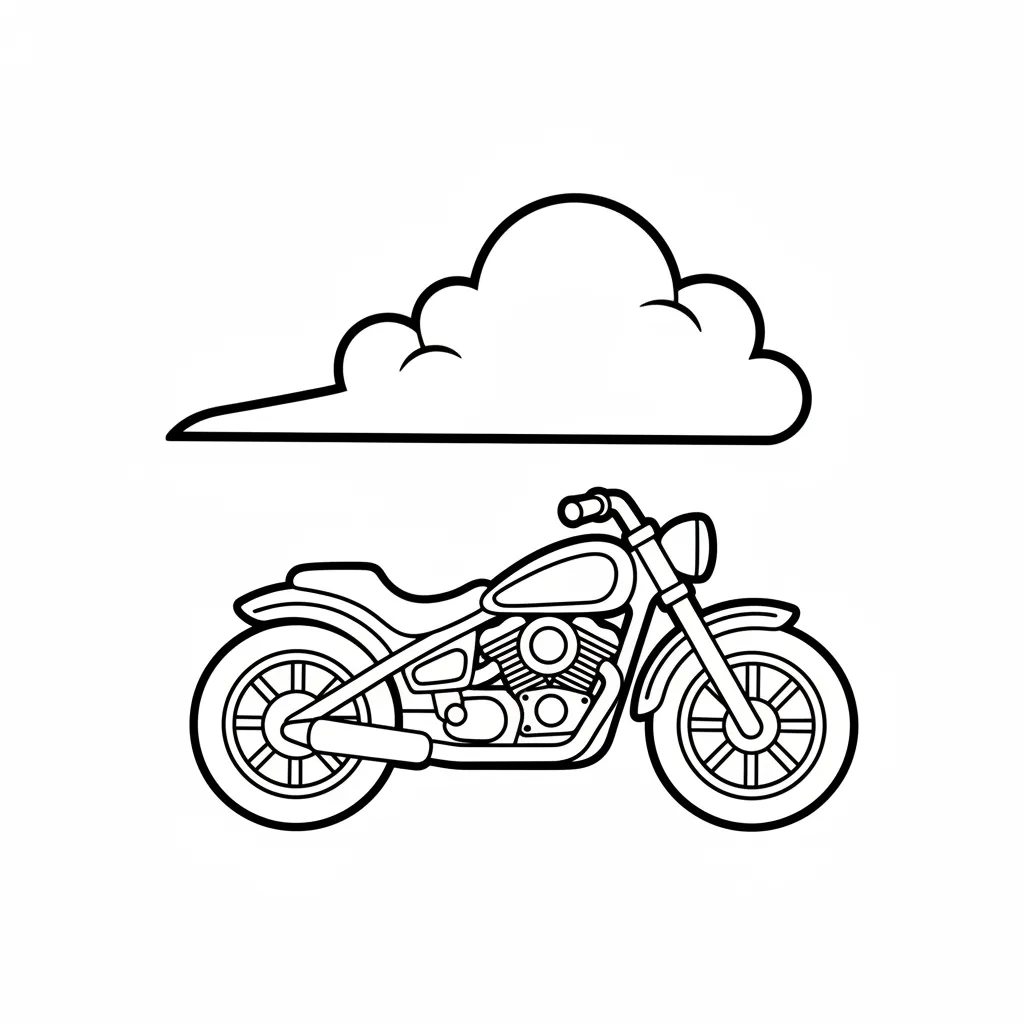 imprimir Motos para colorear