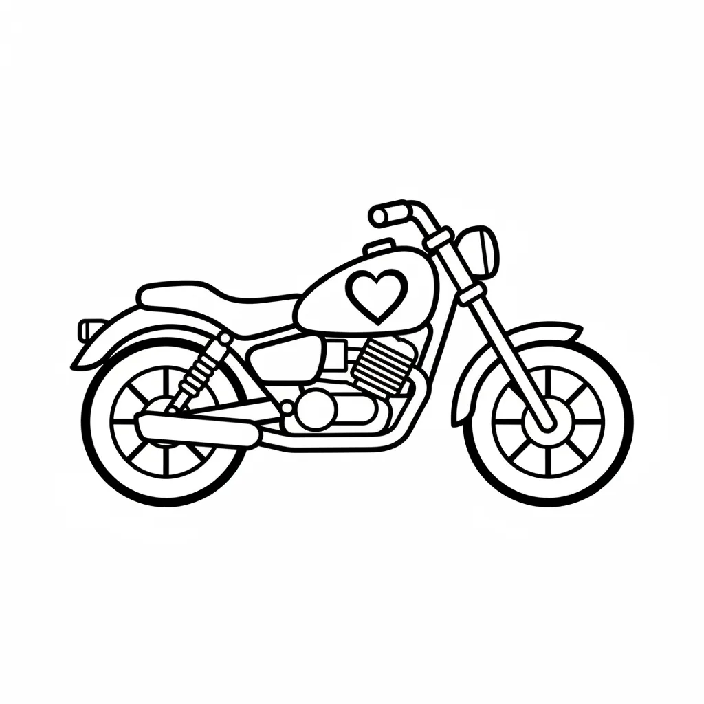 Motos para colorear para imprimir para niño de 2 años