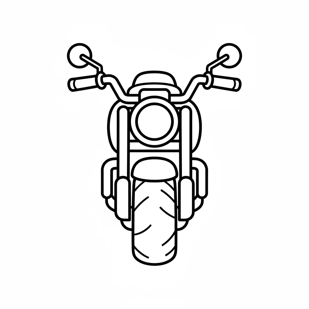 Motos para colorear para imprimir para niño de 6 años