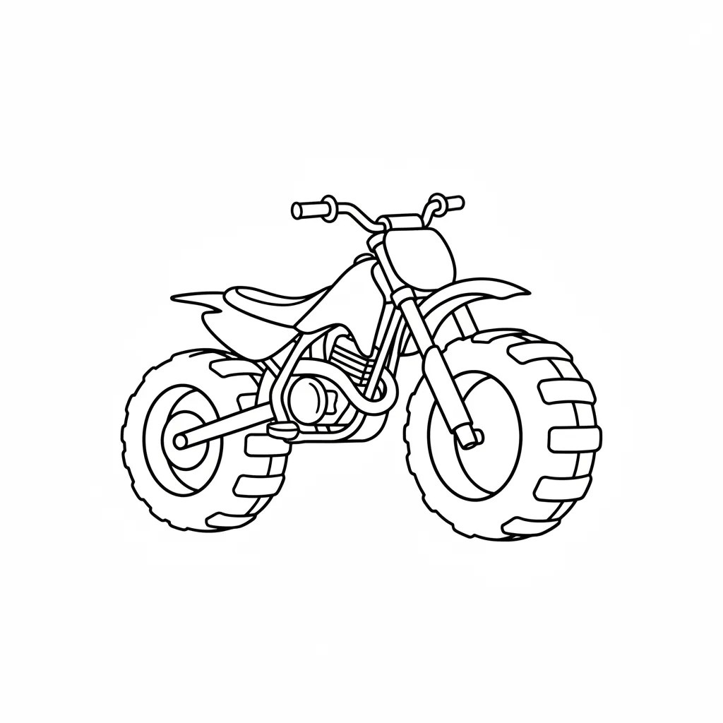 Motos para colorear para niño de para imprimir