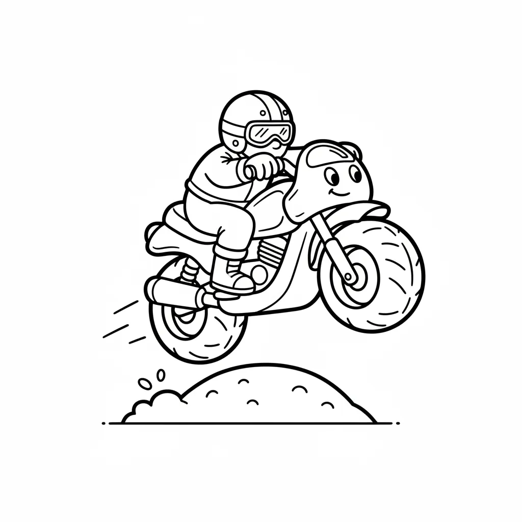 Motos para colorear en línea