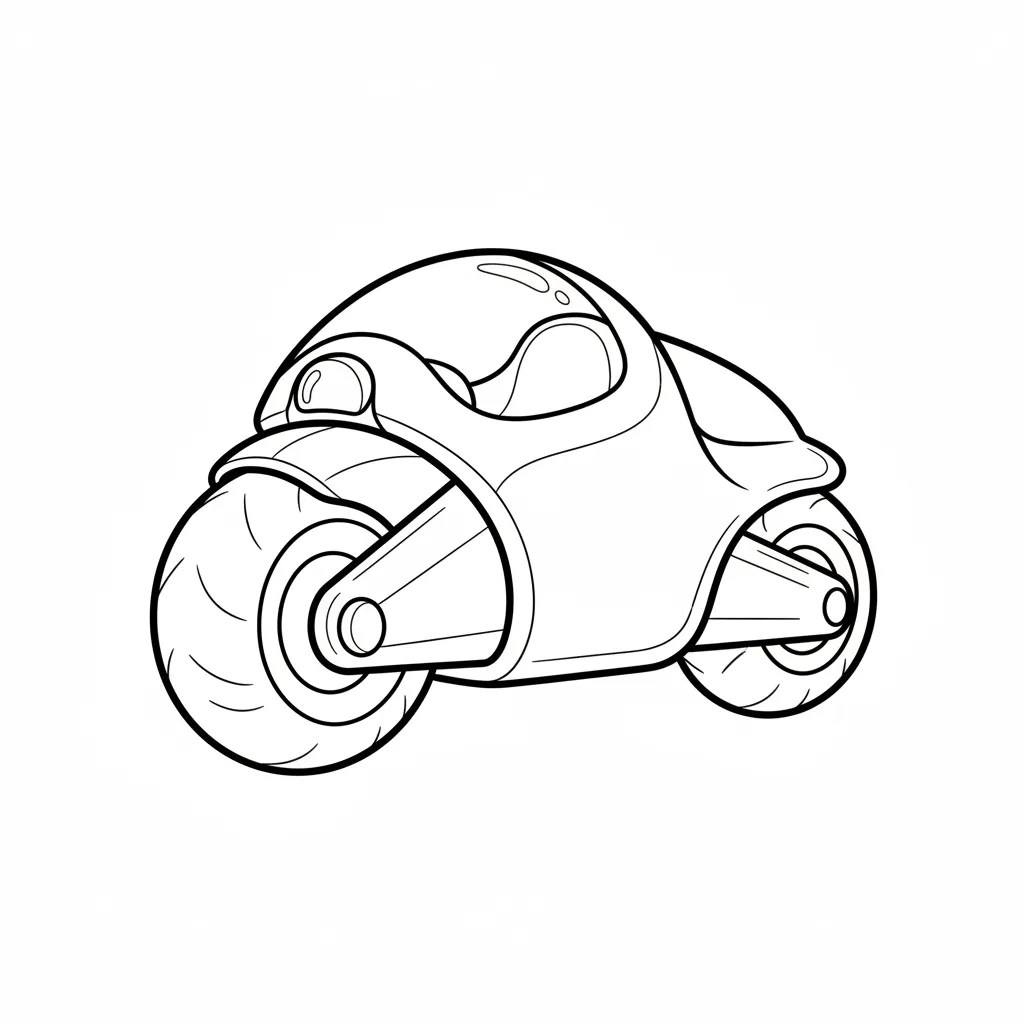 Motos para colorear para imprimir para niños