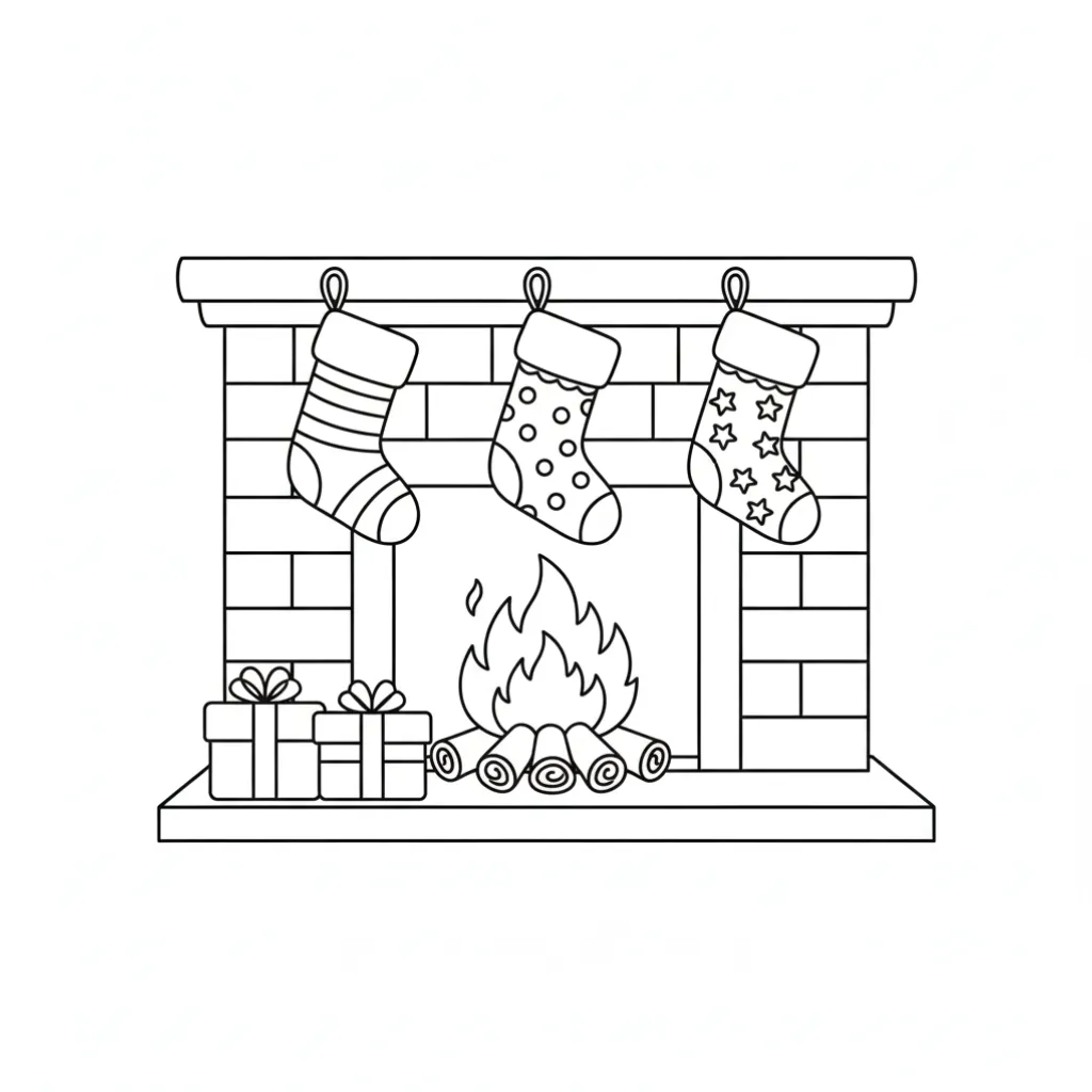 Navidad11 para colorear y recortar para imprimir