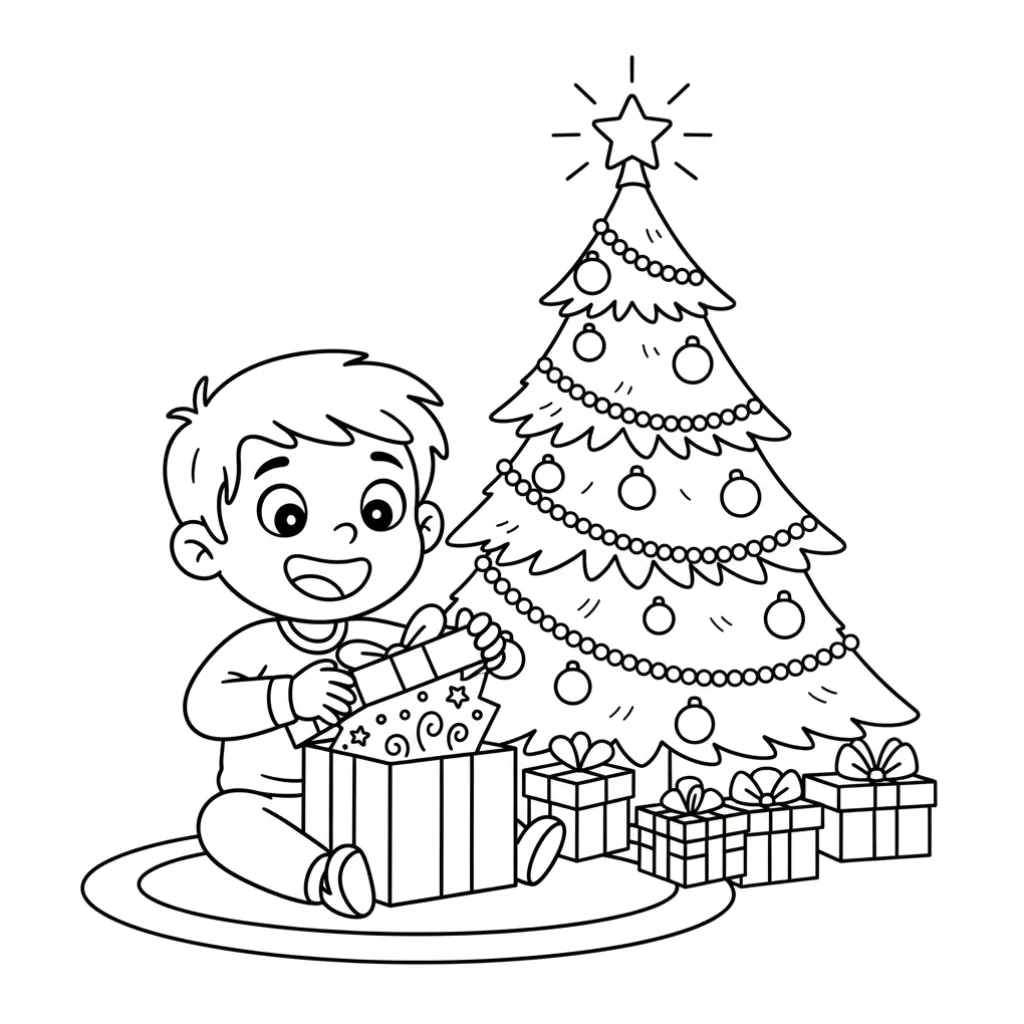 Navidad12 para colorear para imprimir para niño de 8 años