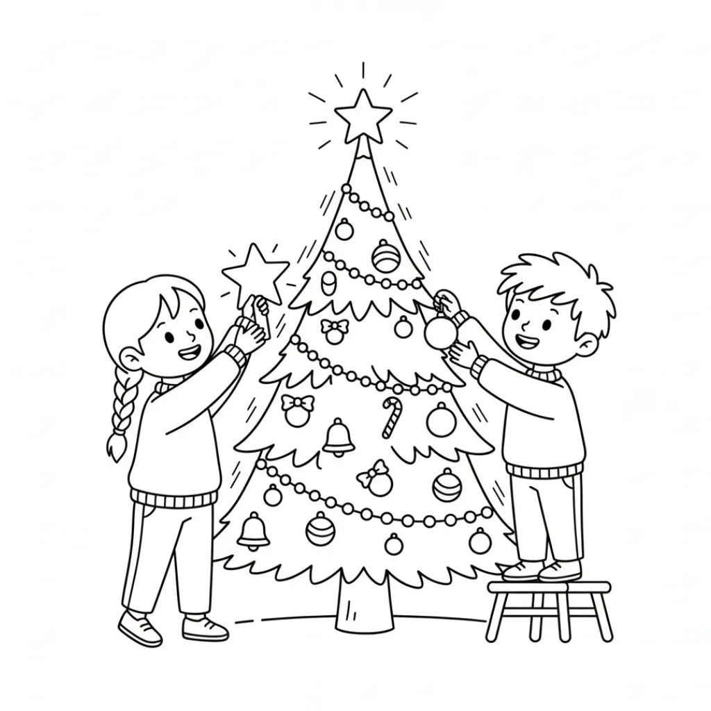 Navidad14 para colorear para imprimir gratis