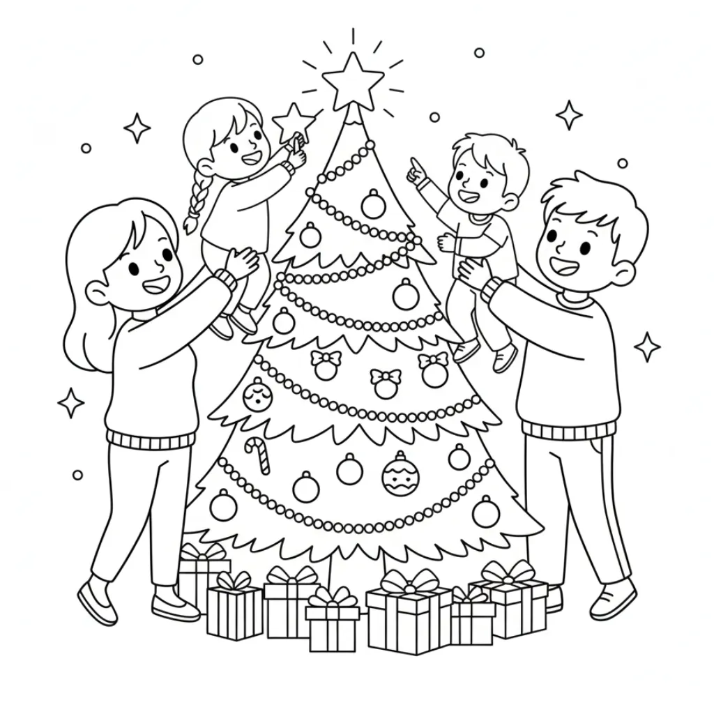 Navidad2 para colorear en línea gratis