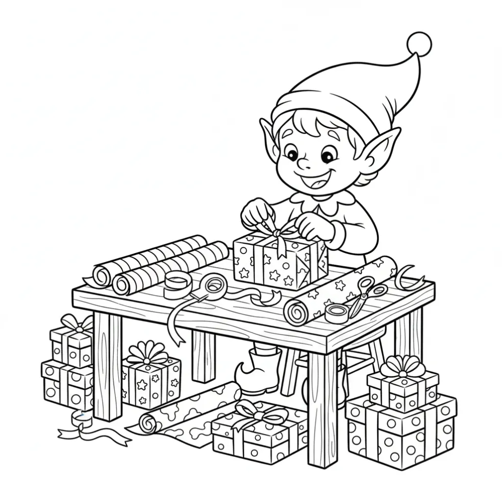 Navidad5 para colorear para imprimir para niño de 12 años