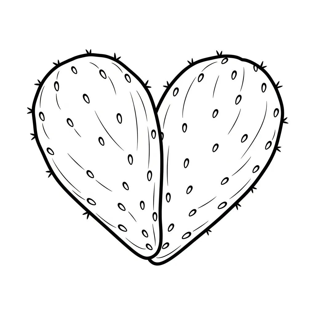 Nopal para colorear de para niños