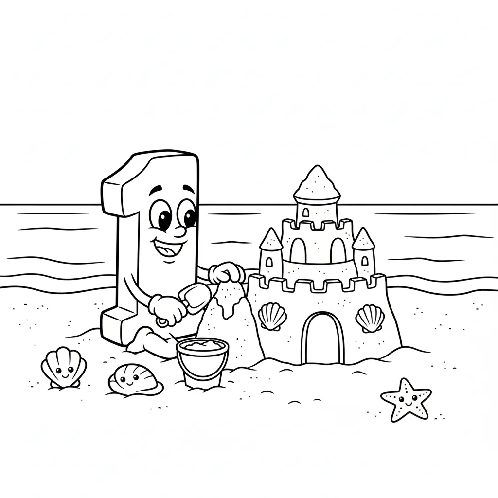 Numeros 1 10 para colorear para descargar