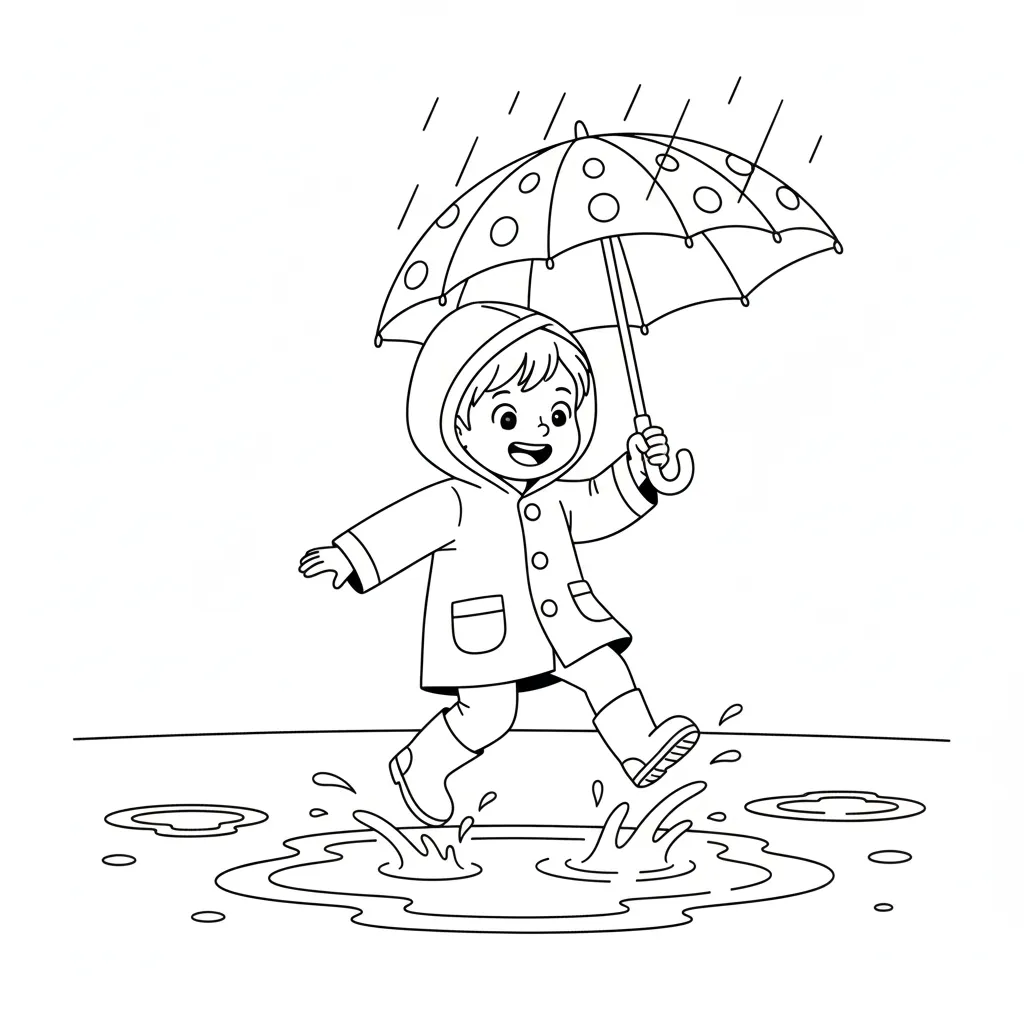 Otoño 15 para colorear para imprimir para niño de 4 años