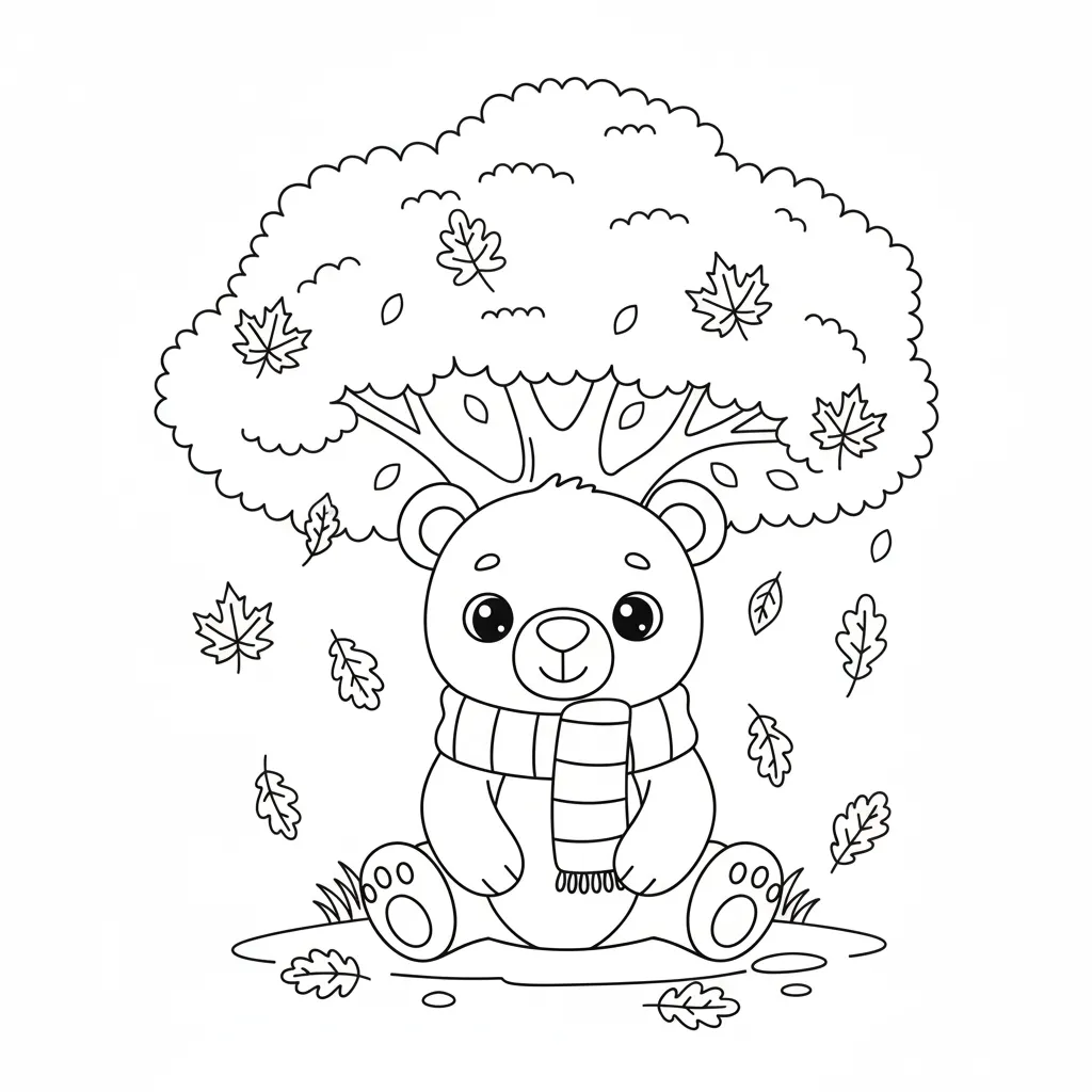 Otoño 7 para colorear para imprimir gratis