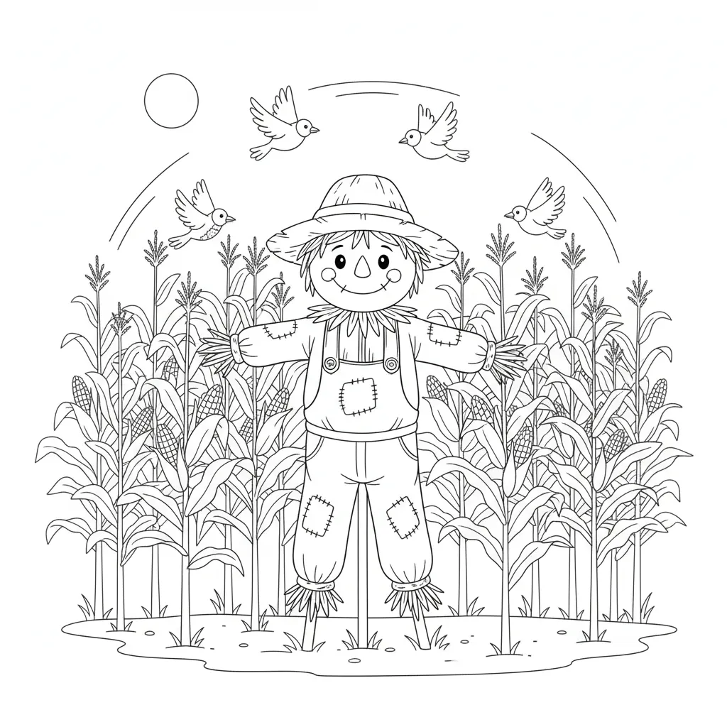 Otoño 8 para colorear para primaria