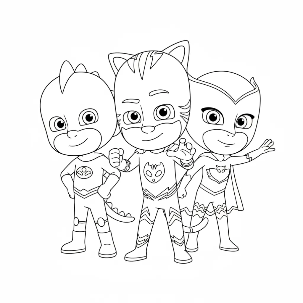 imprimir PJ Masks14 para colorear para niño