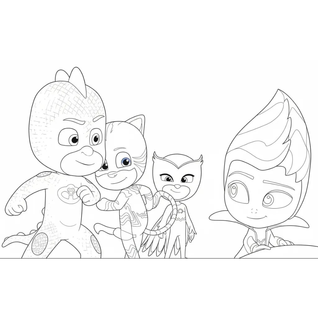 imprimir PJ Masks2 para colorear