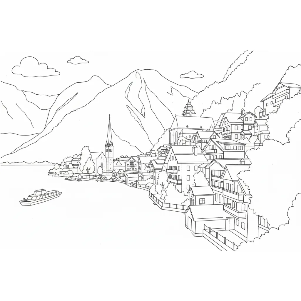 imprimir Paisajes8 para colorear gratis