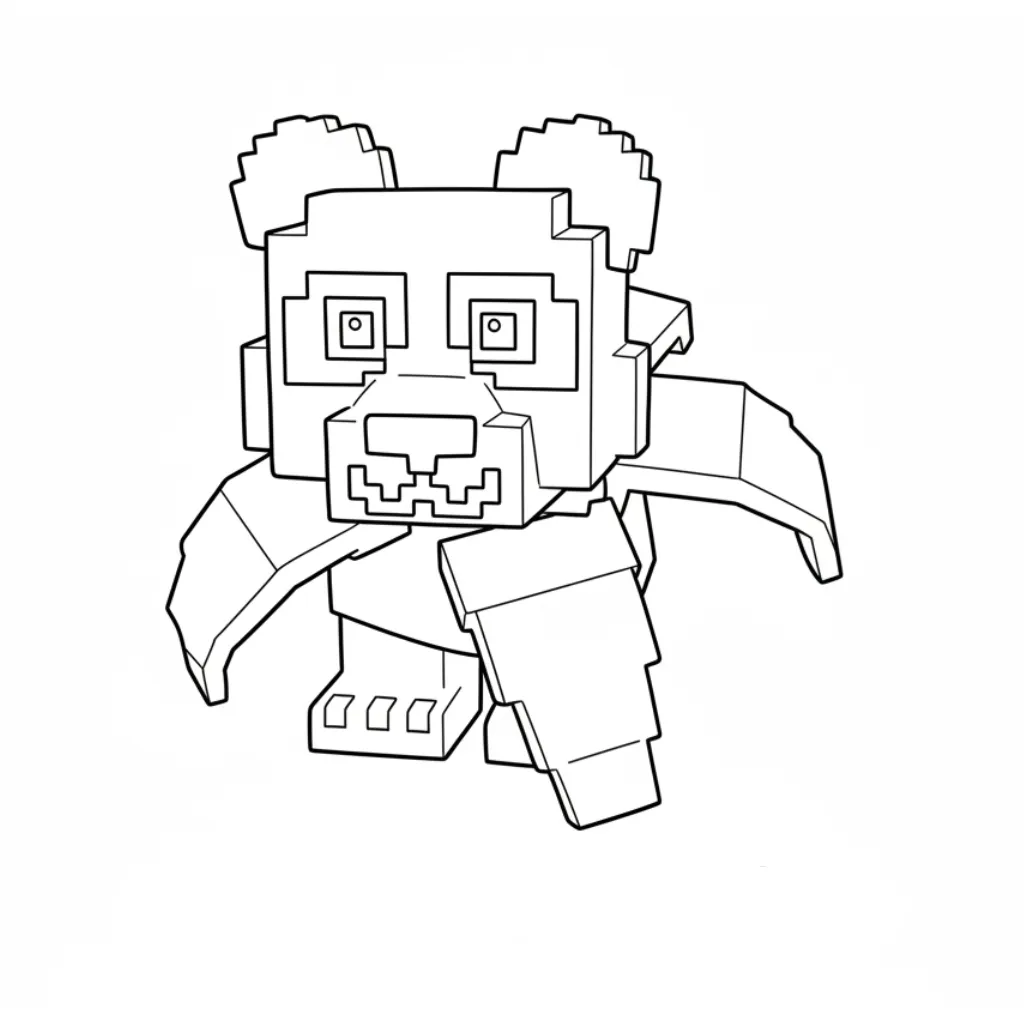 Pandaccini Bananini 5 para colorear para niño de 10 años